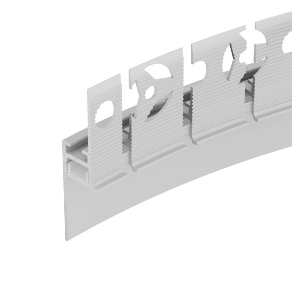 Профиль PLINTUS-FANTOM-BENT-H20-SIDE-2000 WHITE 043674