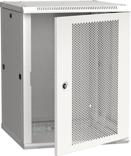 Шкаф LINEA W 12U 600x600 мм дверь перфорированная RAL7035 LWR3-12U66-PF
