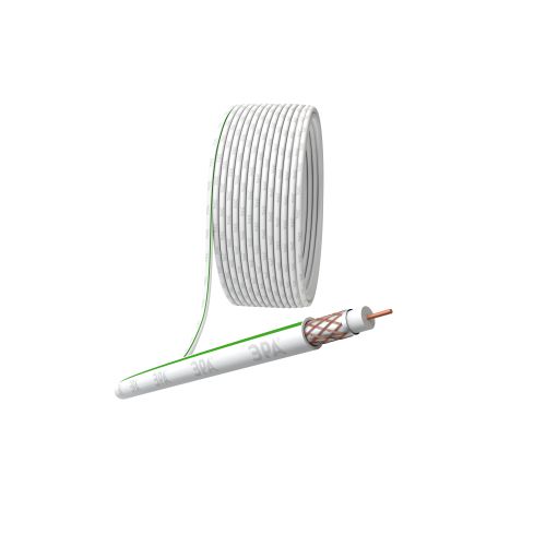 Кабель коаксиальный SAT 703 B.Cu/оплетка Cu 75проц. PVC 75Ом бел. (м) Б0044612