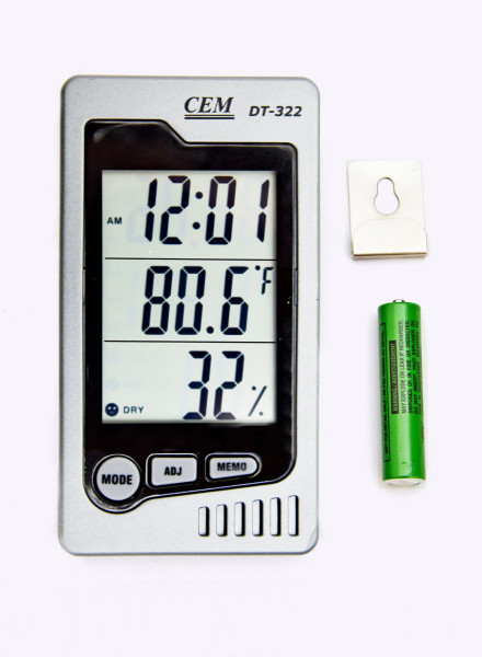 DT-322 Цифровой Термогигрометр часы