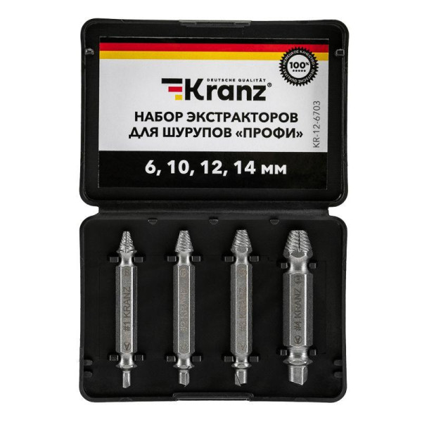 Набор экстракторов для шурупов Профи KR-12-6703