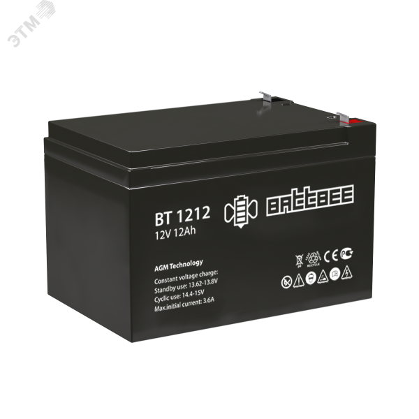 Аккумулятор BT 12-12 BattBee 4614060010006