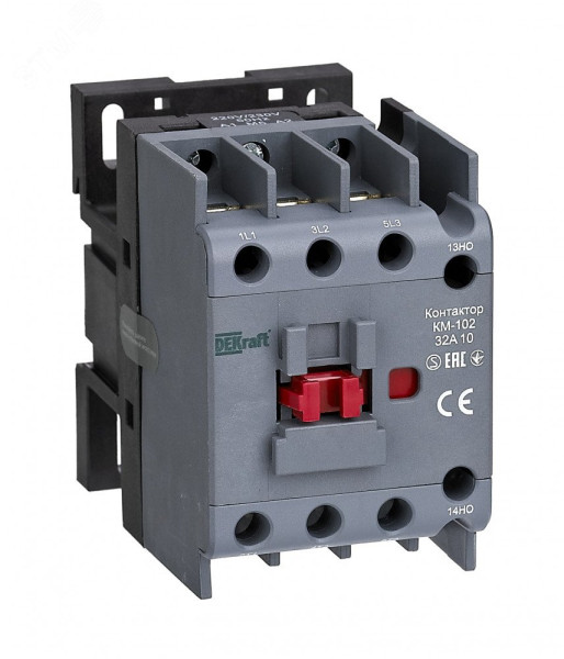 Dekraft Контактор 32А 400В АС3 АС4 1НЗ КМ-102