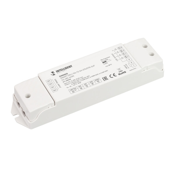 INTELLIGENT ARLIGHT Диммер SMART-DALI-104-72-SH-DT6/DT8-SUF (12-48V, 4x5A) 038158